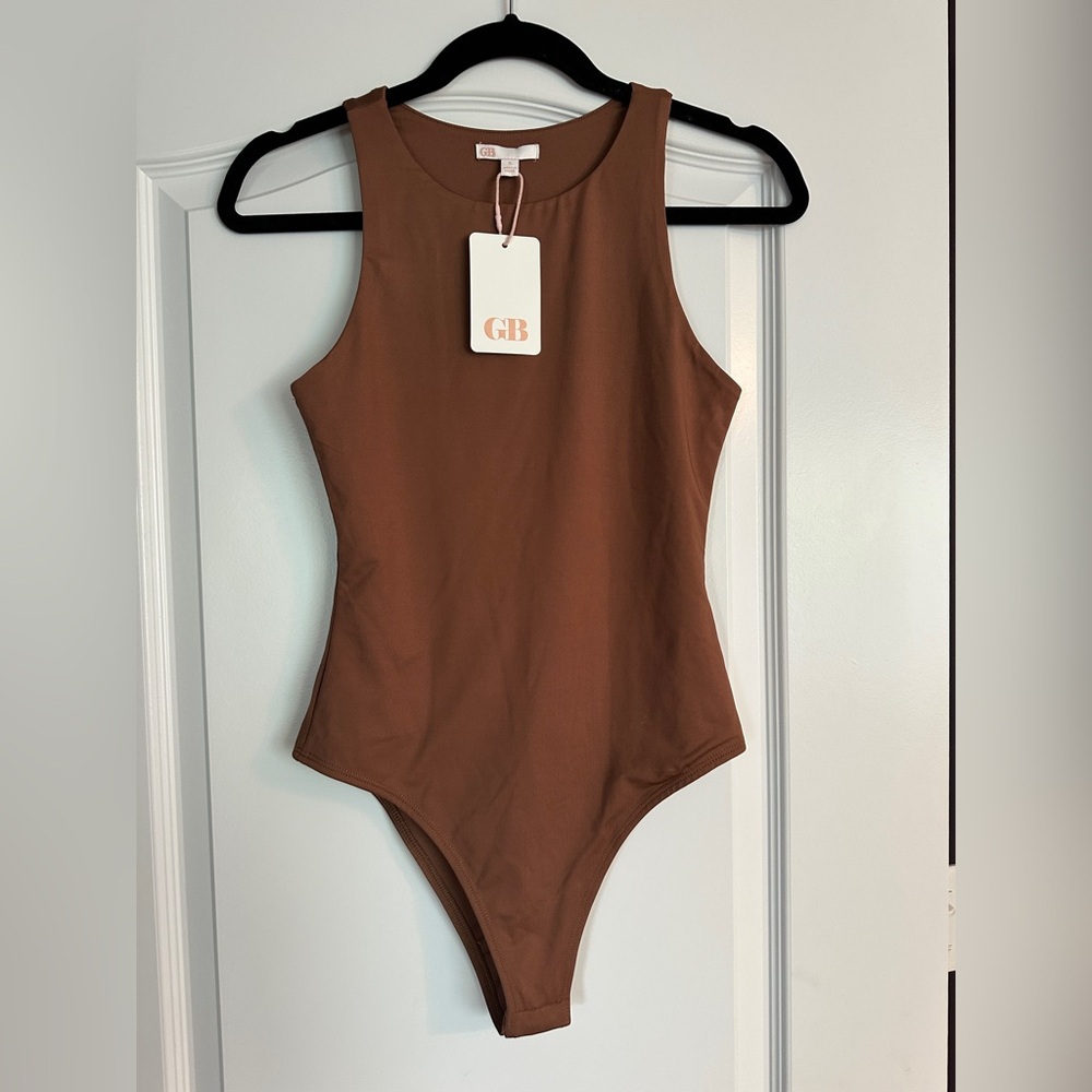 NWT gray bandit high neck bodysuit size S